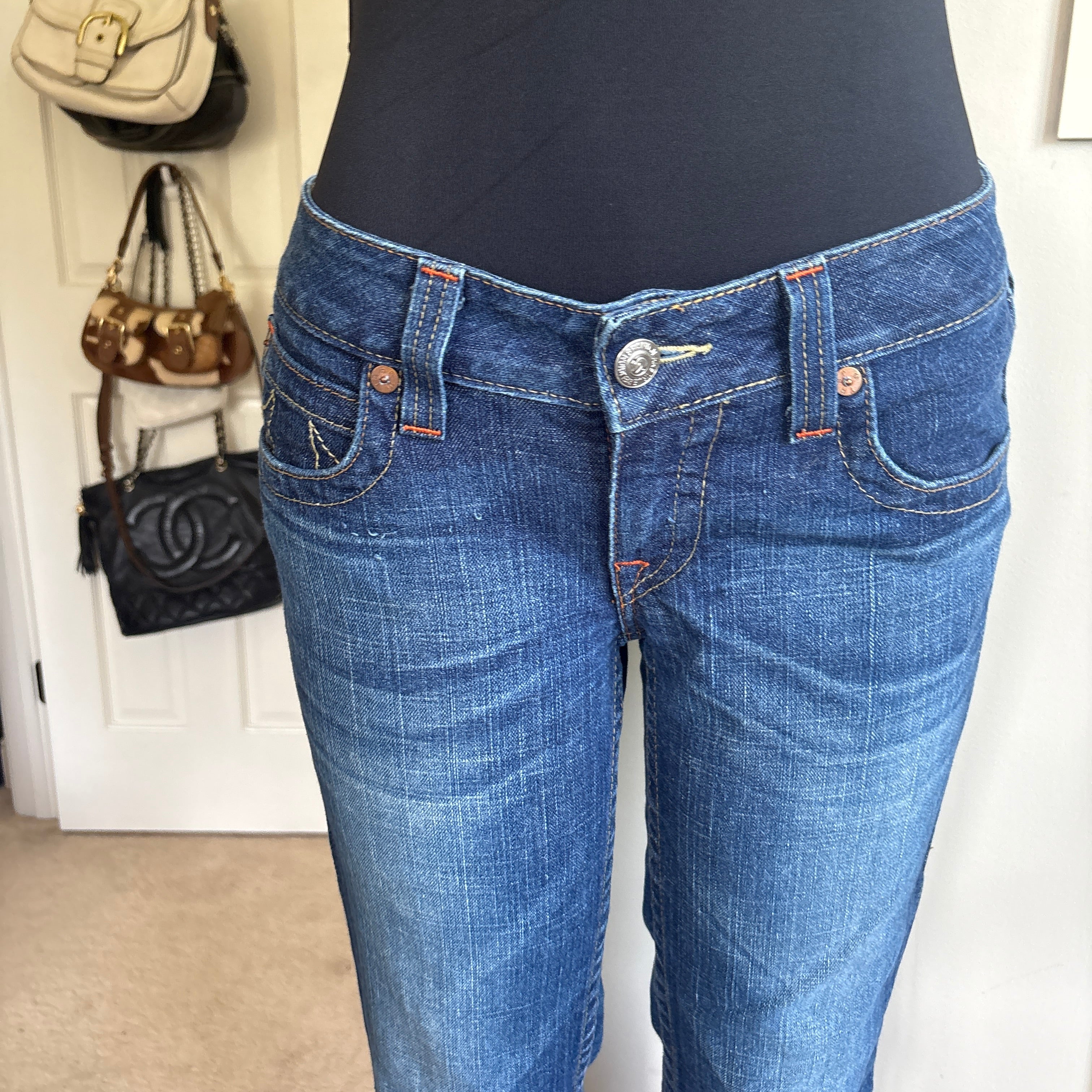 00s True Religion low rise skinny jeans (size 30)