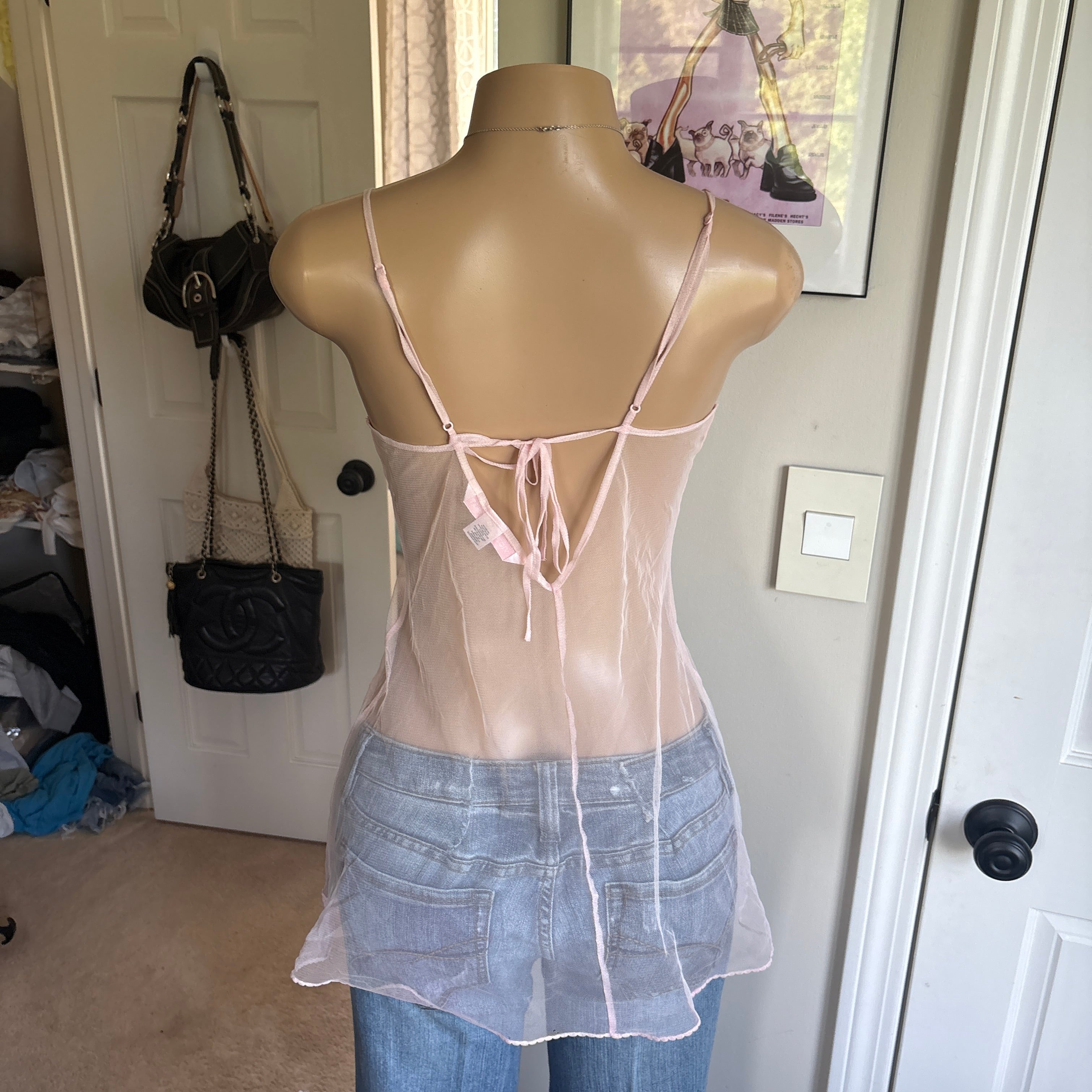 00s Victoria's Secret baby pink slip top (size M)