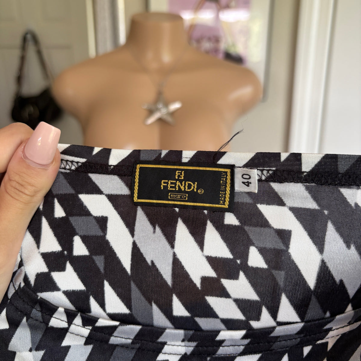 00s vintage Fendi zucca monogram top (size S)