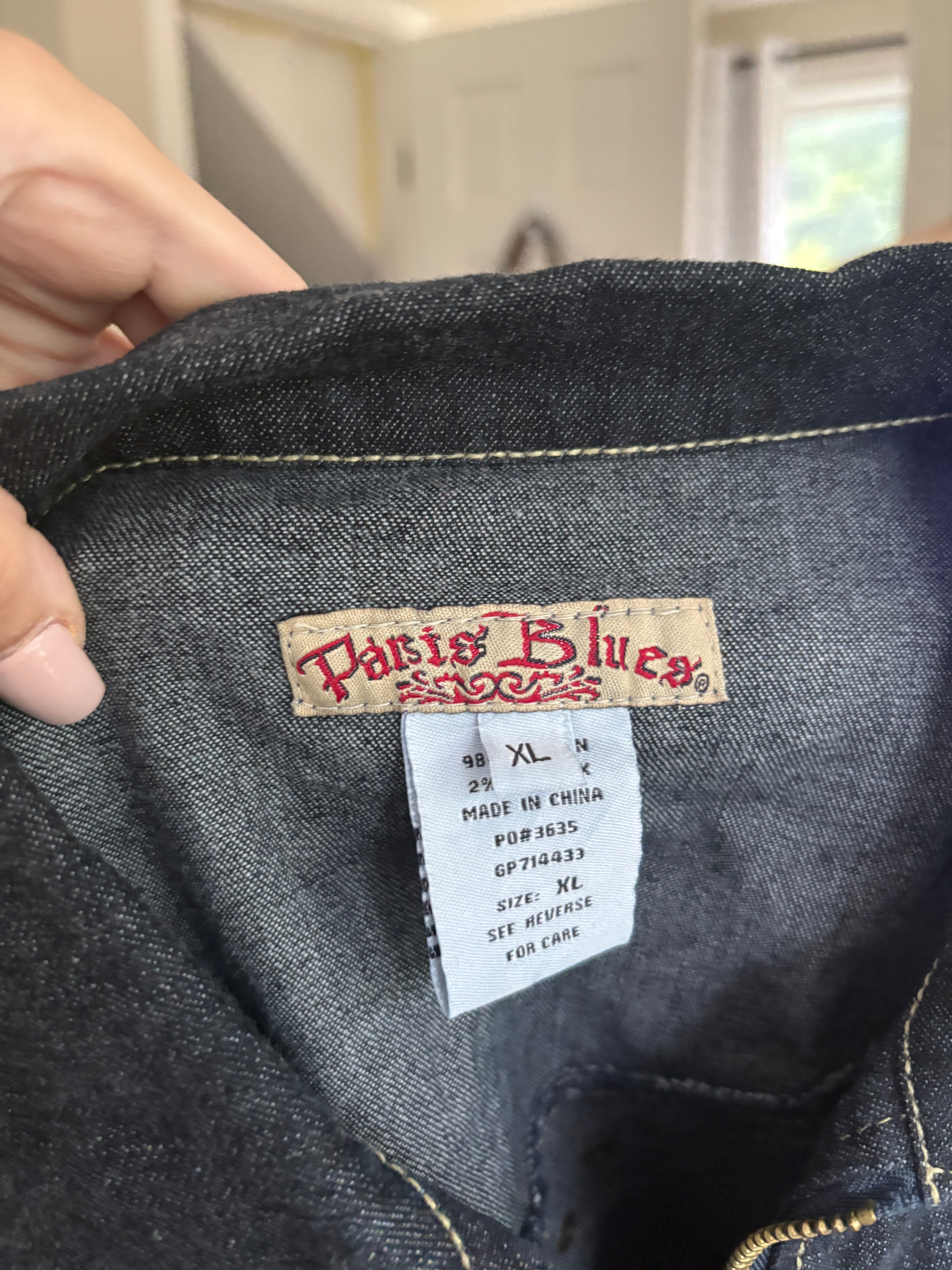 00s Paris Blues studded denim jacket (size XL)