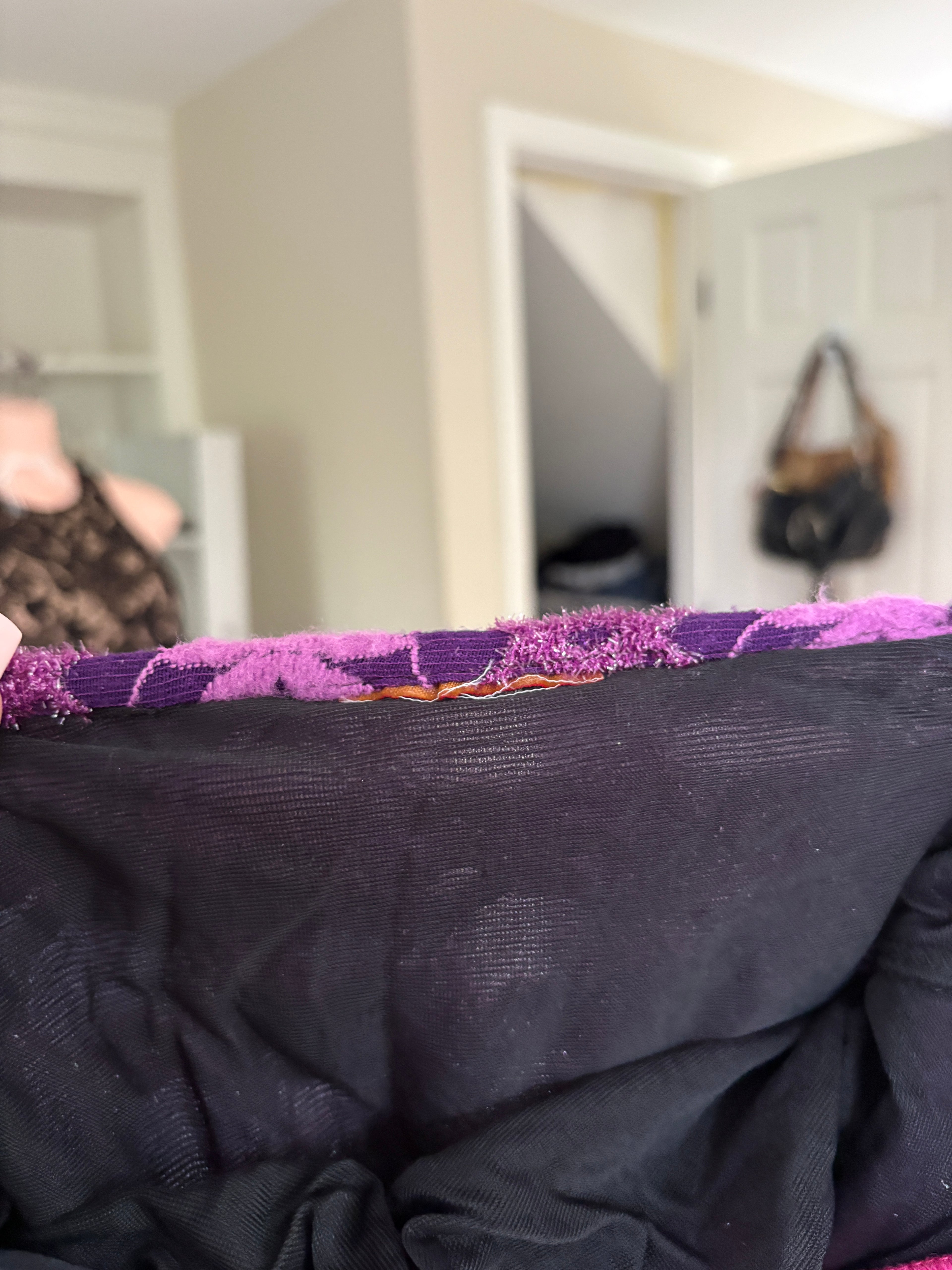 00s unique purple & pink floral tank top (size XS)