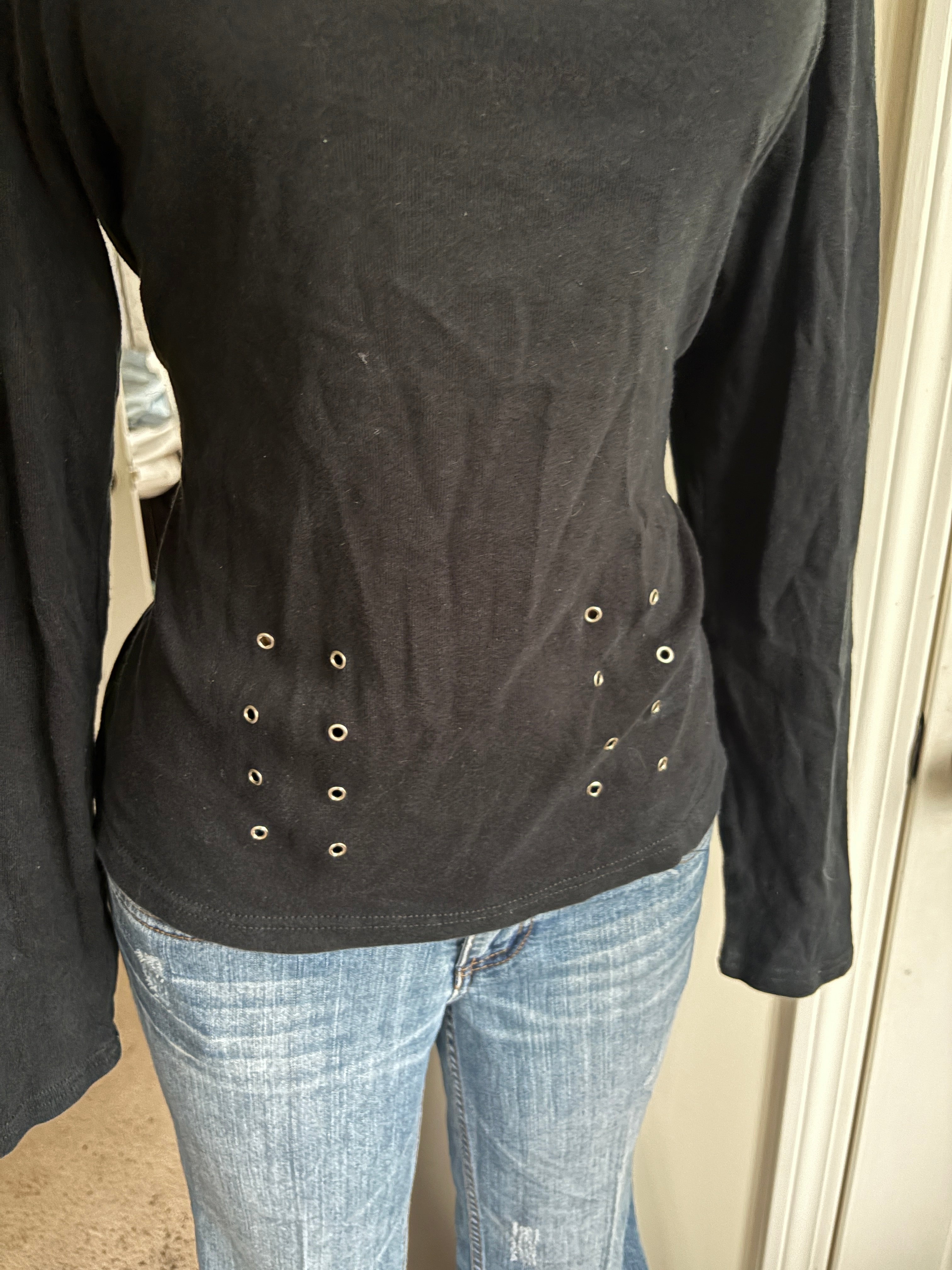 00s Harley Davidson grunge black long sleeve (size XL)
