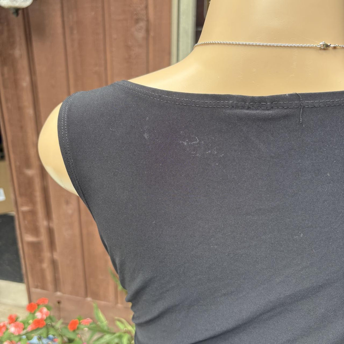 Y2K 2000s grunge Black draped Cowl Neck tank Top