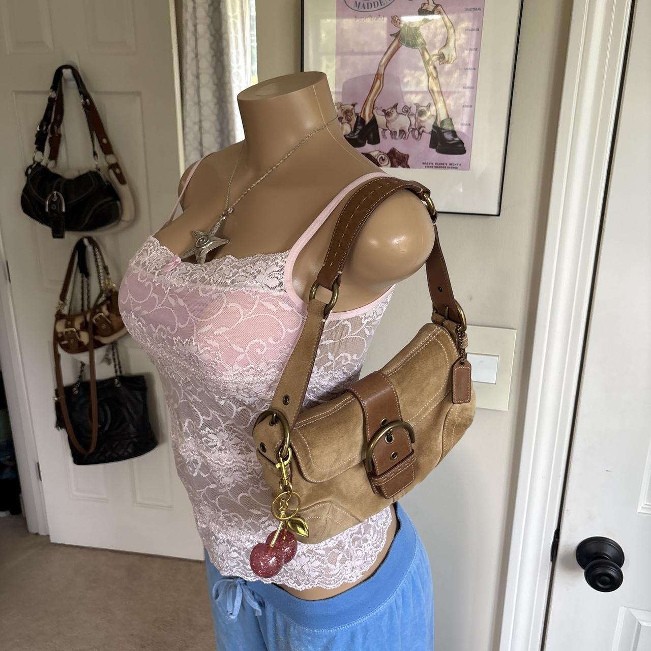 y2k 2000s pink sheer floral lace bow cami top