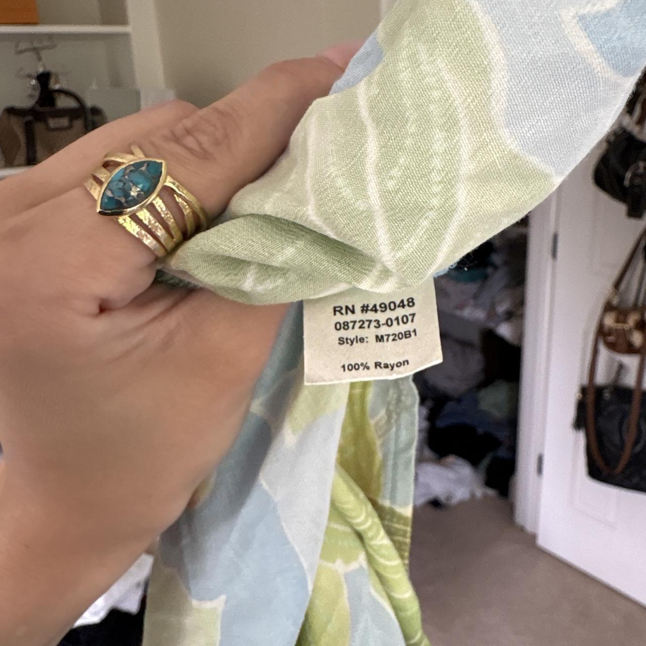 y2k 2000s blue tropical floral wrap tank top